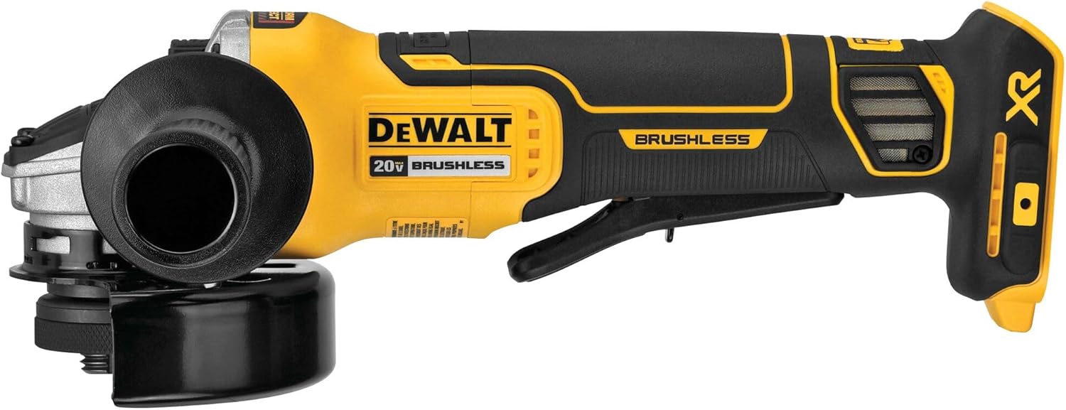 DEWALT 20V MAX* Angle Grinder Tool Cordless Brushless, 4 1/2 Inch, wit