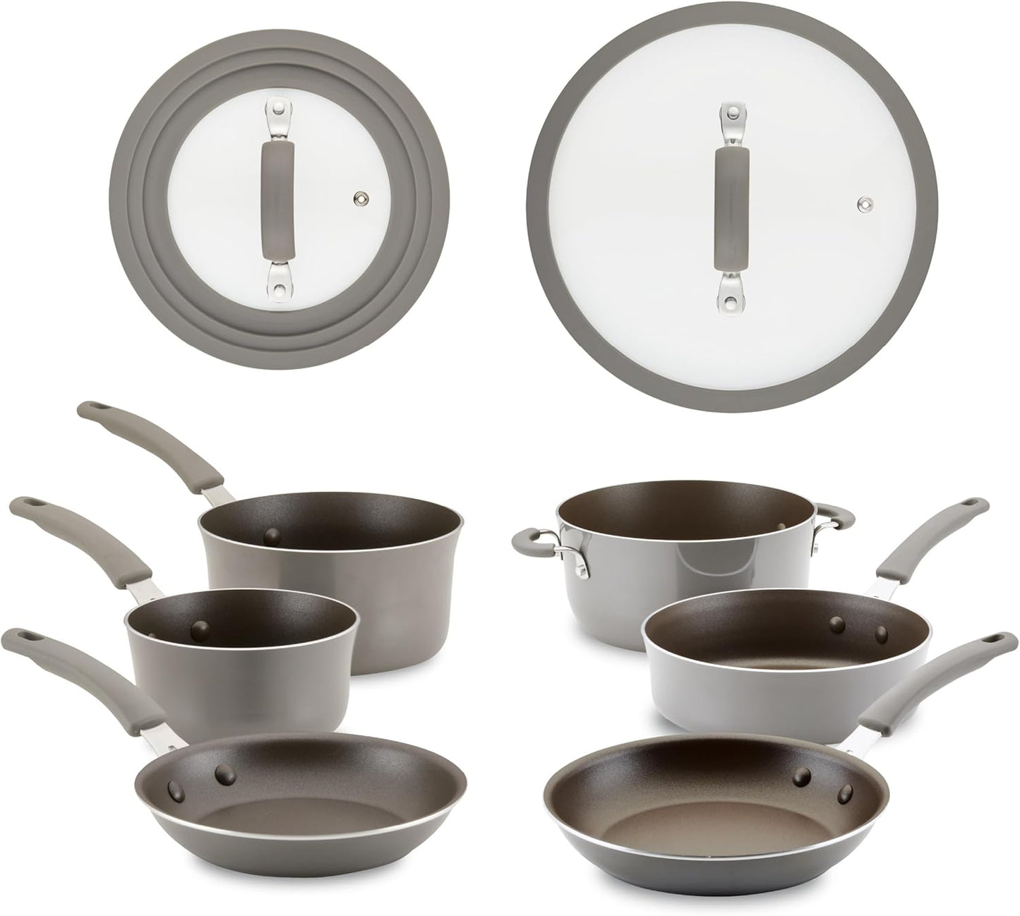 Rachael Ray Cook + Create Nonstick Cookware/Pots and Pan Set, 10 Piece