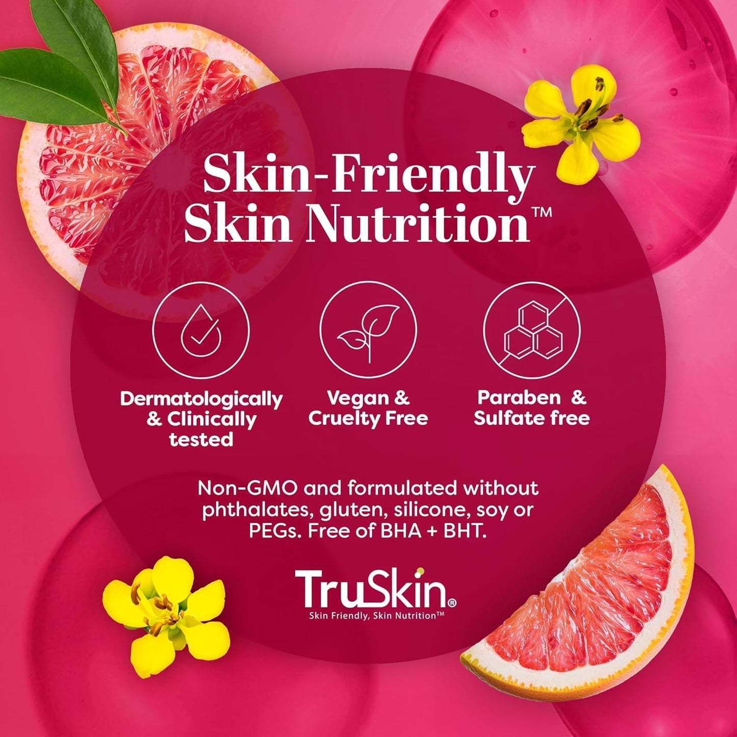 TruSkin Vitamin C Super Serum for Face - Five Skin Benefits in One Ser