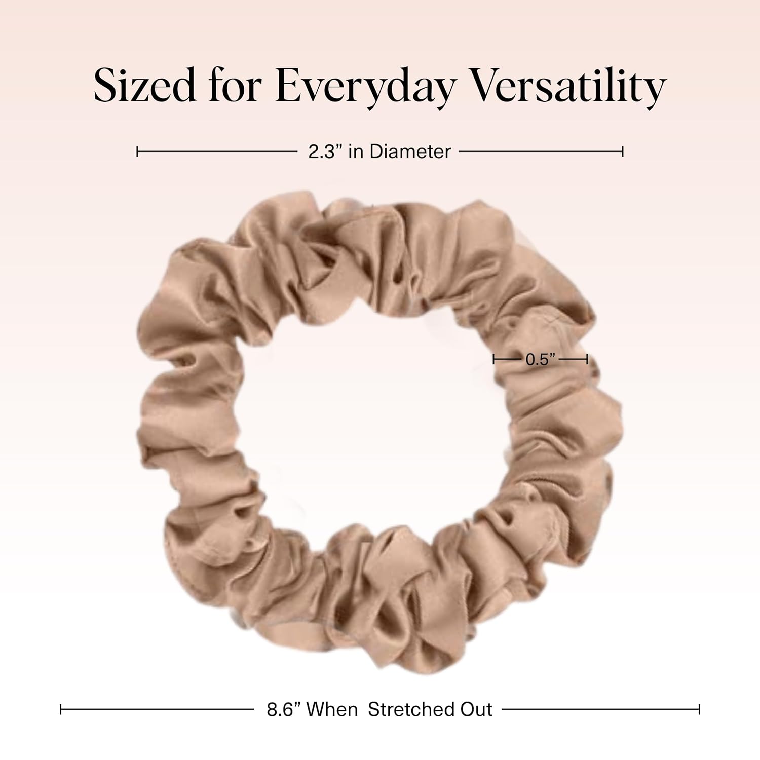 Kitsch Ultra-Petite Satin Scrunchies for Women - No Crease, Frizz-Free