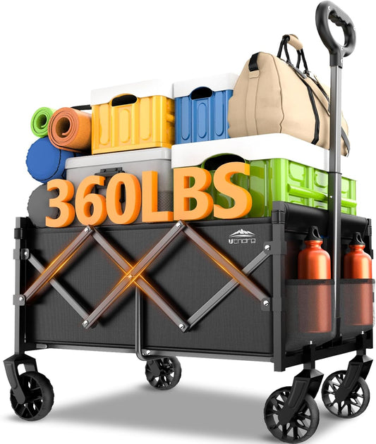 Collapsible Wagons Carts Foldable - Portable Heavy Duty Folding Beach 