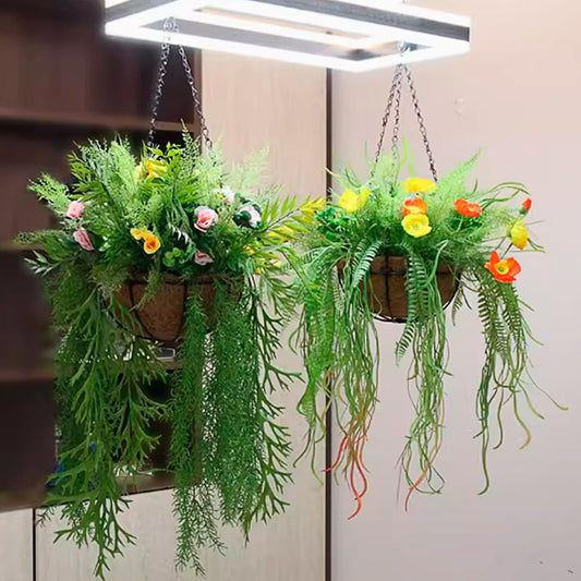 Siutaga 3 Pieces 15.7 inch Black Hanging Basket Chain with Hooks Flowe