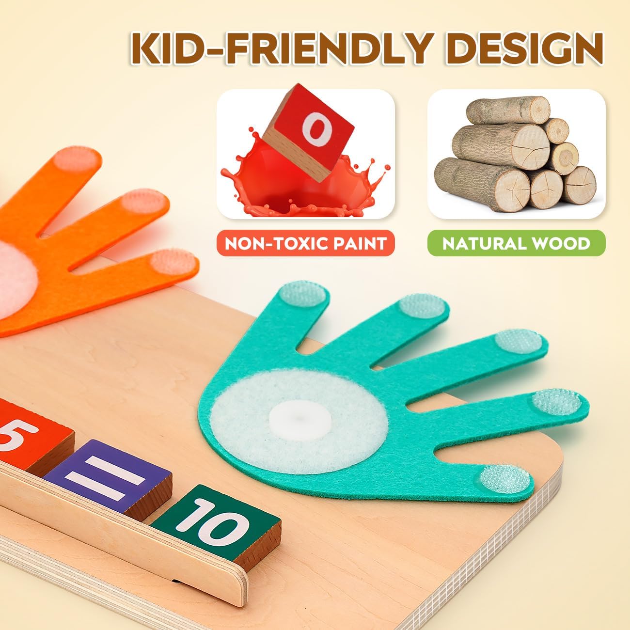 Preschool Learning Toys for Toddlers 2-4, Educational Math Manipulativ