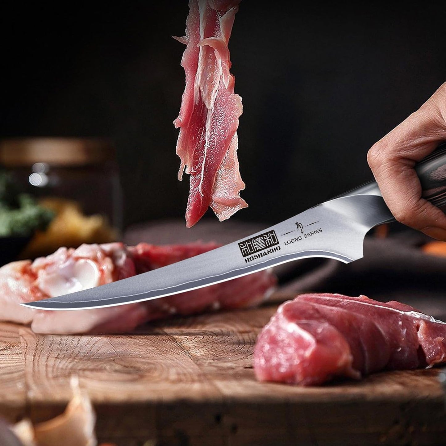 HOSHANHO Fillet Knife 7 Inch, Super Sharp Boning Knife in High Carbon 