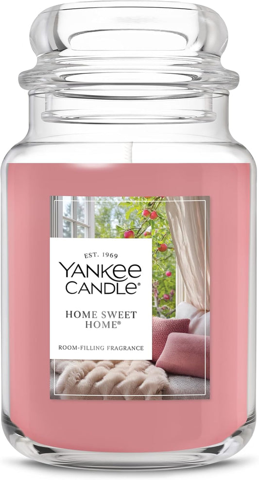 Yankee Candle Home Sweet Home Scented Candle, 22oz Large Jar, Up to 150 Hour Burn Time, Giftable