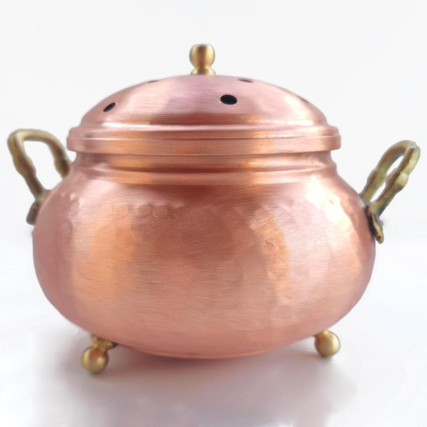 Copper Bowl for Incense Burner, Altar Piece, Witch Cauldron Planter Po