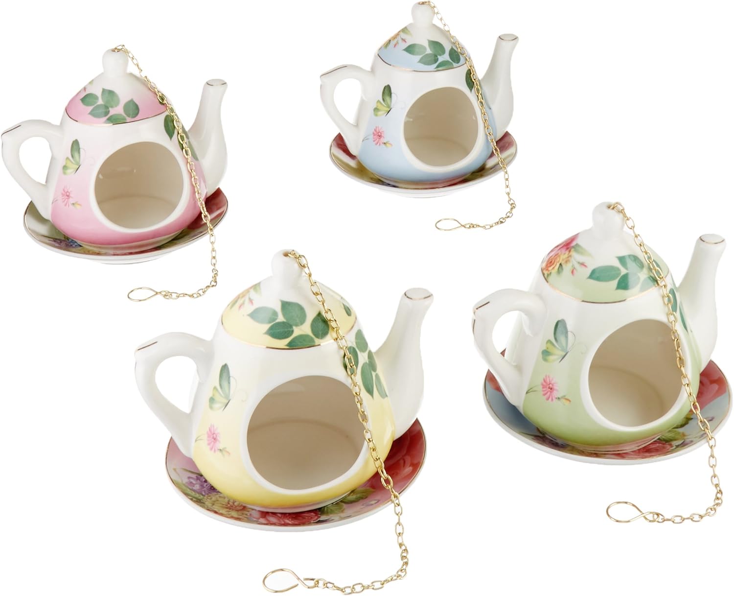 Esschert Design FB281 Hanging Teapot Feeder in Gift Box