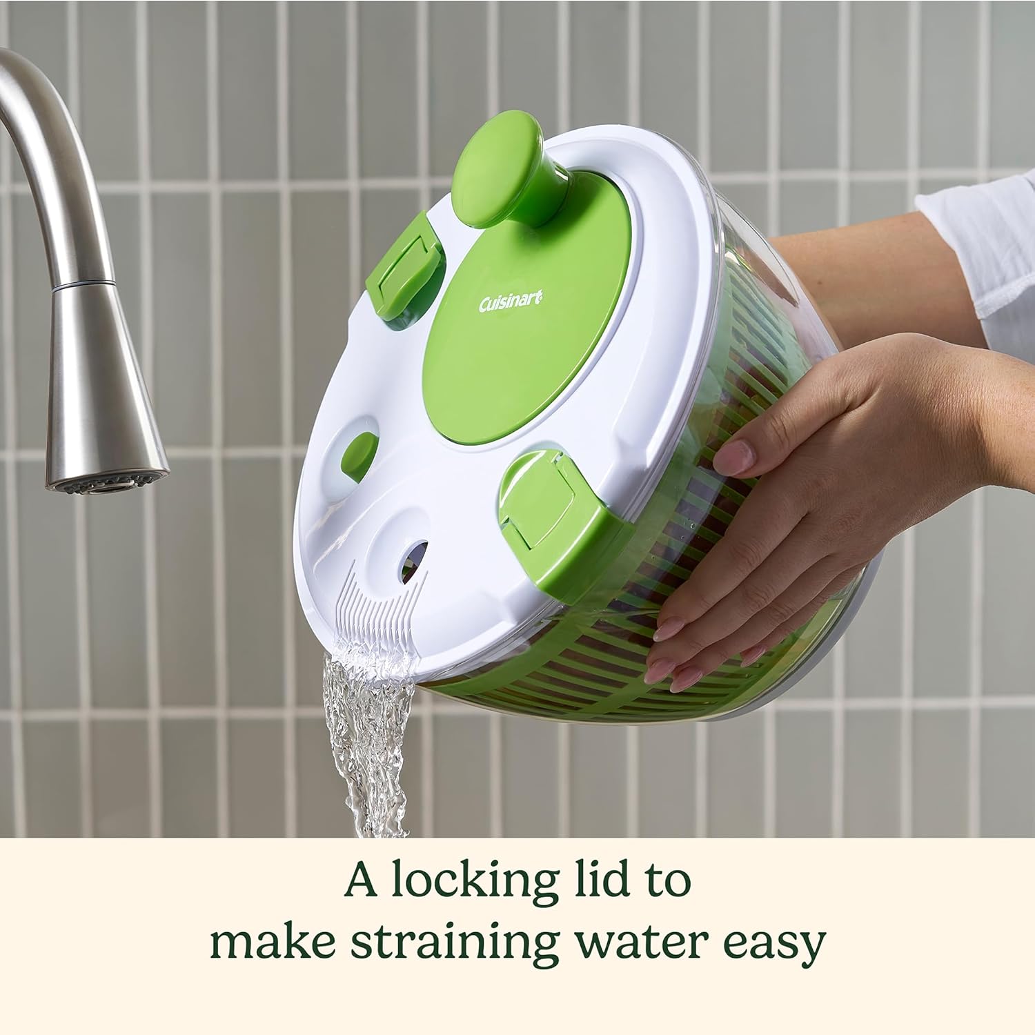 Cuisinart Salad Spinner- Wash, Spin & Dry Salad Greens, Fruits & Veget