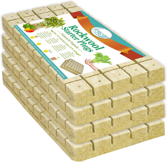 Legigo 1 Inch Rockwool Cubes Seed Starter Plugs for Hydroponics, RockW