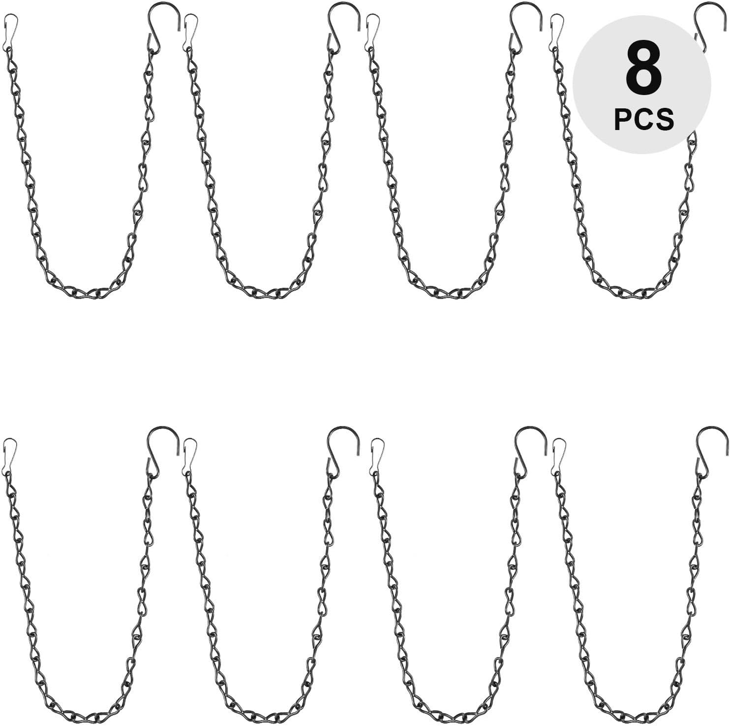 EBOOT 8 Pack 19.7 Inches Hanging Chains for Bird Feeders, Planters, Bi