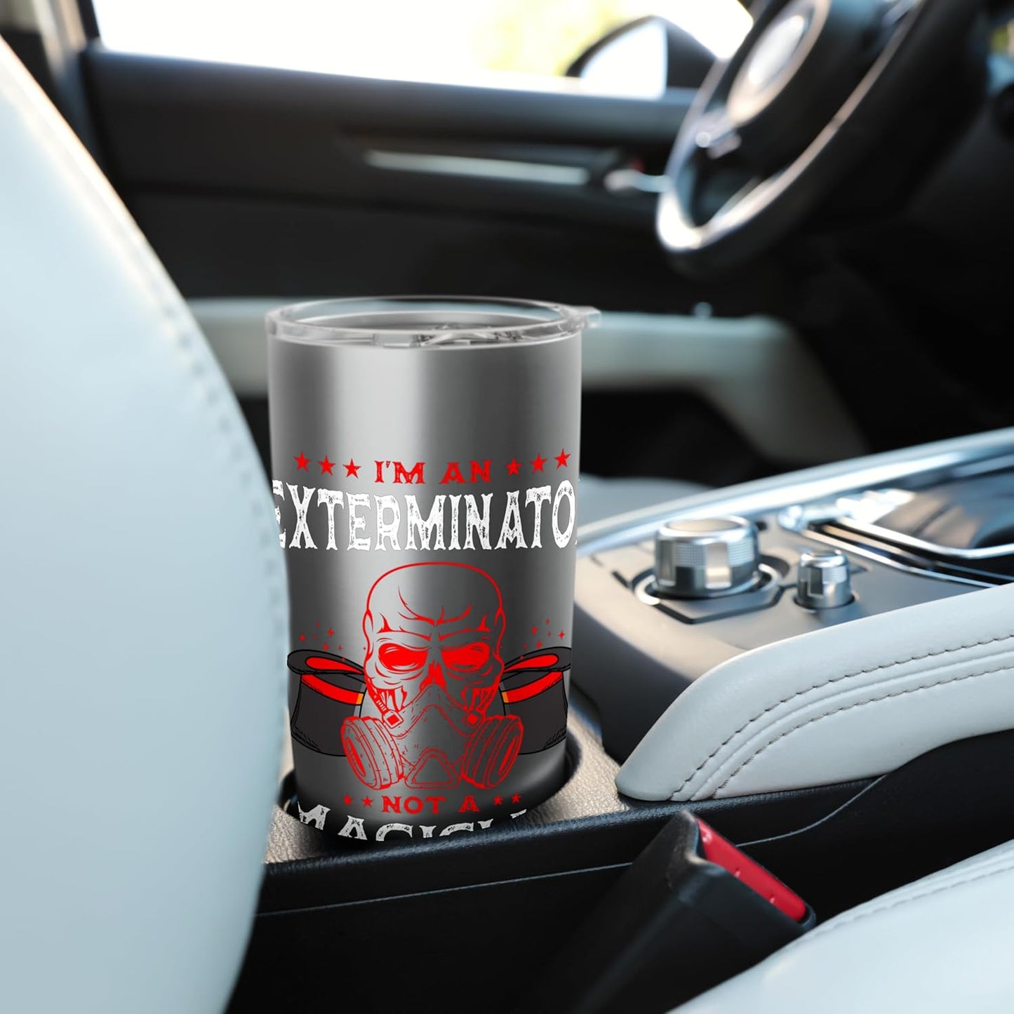 Exterminator Not A Magician Pest Control Eradicator Stainless Steel Insulated Tumbler