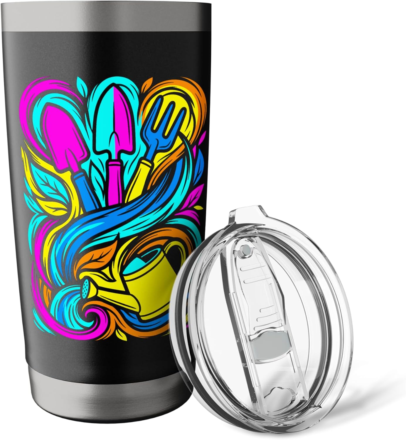 Gardener Garden Tools Plantsman 80s Look Stainless Steel Insulated Tumbler