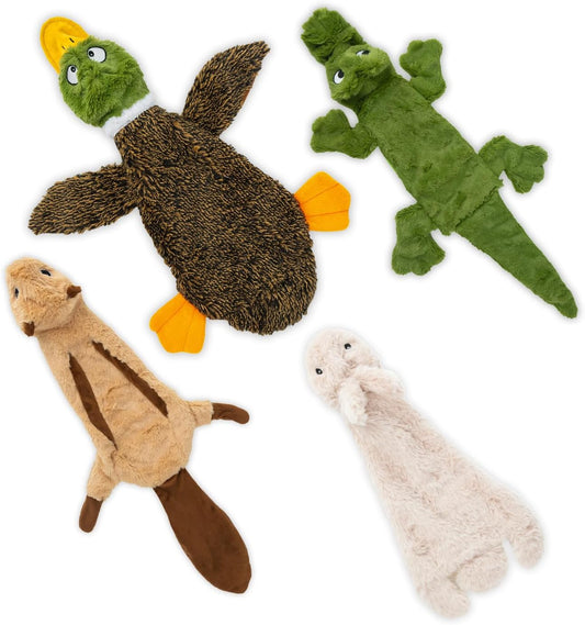 Best Pet Supplies Squeaky Dog Toys with Soft Durable Fabric for Small,