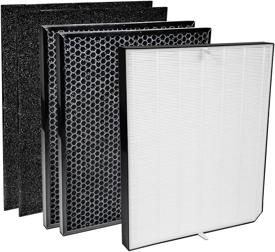 AIRDOCTOR AD3000 / AD3500 Fits Both Models Genuine Filter Replacements - One Year Combo Pack Includes: 1 UltraHEPA & 2 Carbon/Gas Trap/VOC & Pre-Filters (AD3500 / AD3000 One Year Combo Pack)
