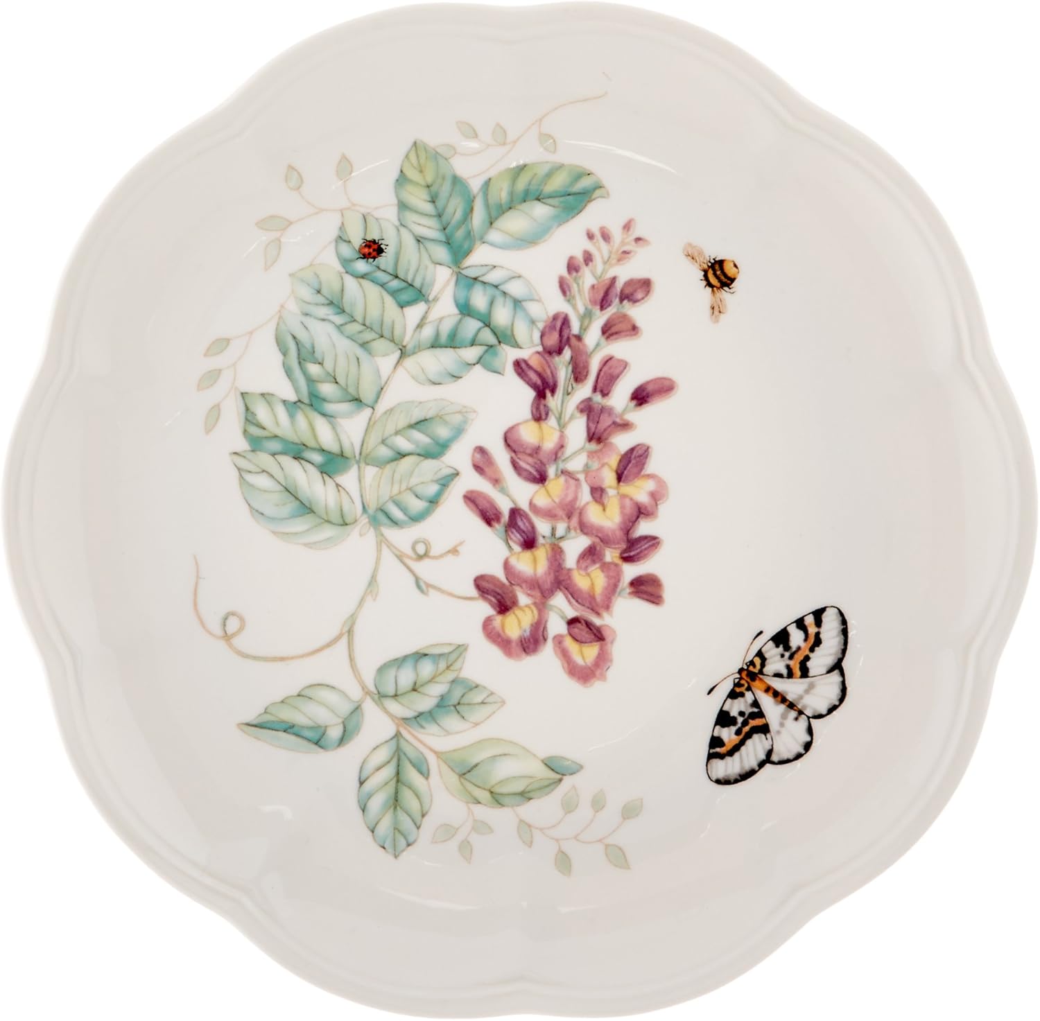 Lenox Dinnerware Set, Butterfly Meadow 18-Piece Set, Service For 6, Wh