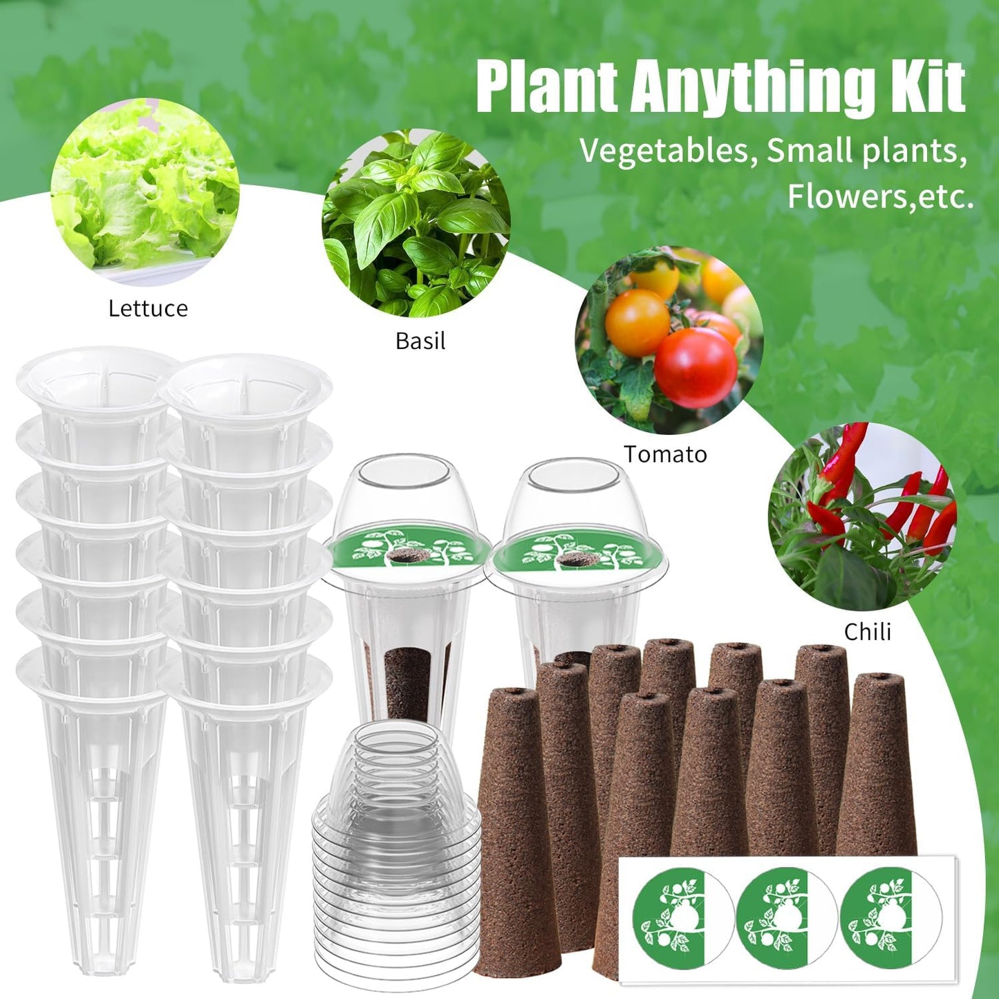 Seed Pod Kit Compatible with Aero Garden and All Brands - Grow Anythin