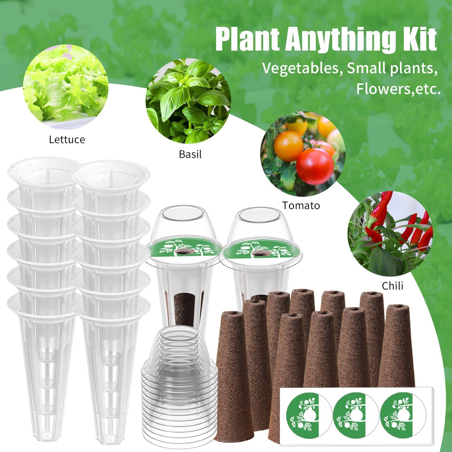 Seed Pod Kit Compatible with Aero Garden and All Brands - Grow Anythin