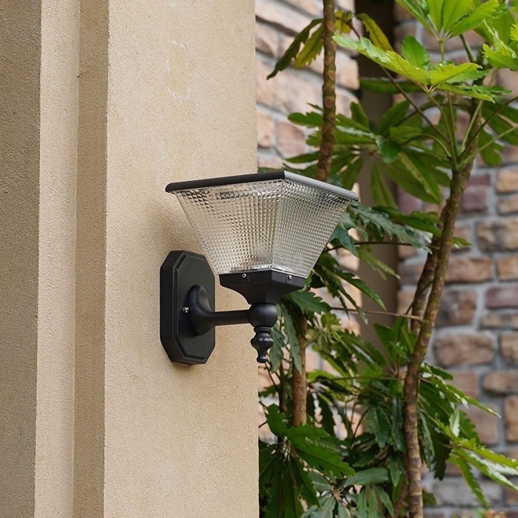 Japanese Modern Polycrystalline Silicon Solar Panel Roto-molding Wall Lamp Minimalism Outdoor Waterproof Light LED Source Sconces for Garden Courtyard Villa Hall for Villa, living room, Foyer,