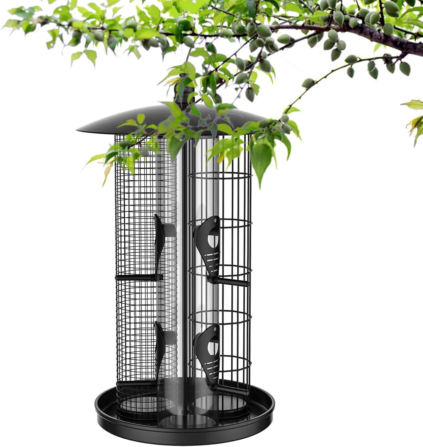 Wild Bird Feeders - Squirrel Proof Large Capacity,Bird Feeder Squirrel Proof Station - for Wild Finch Chickadee Hummingbird Food Nut Garden Yard Patio Porch