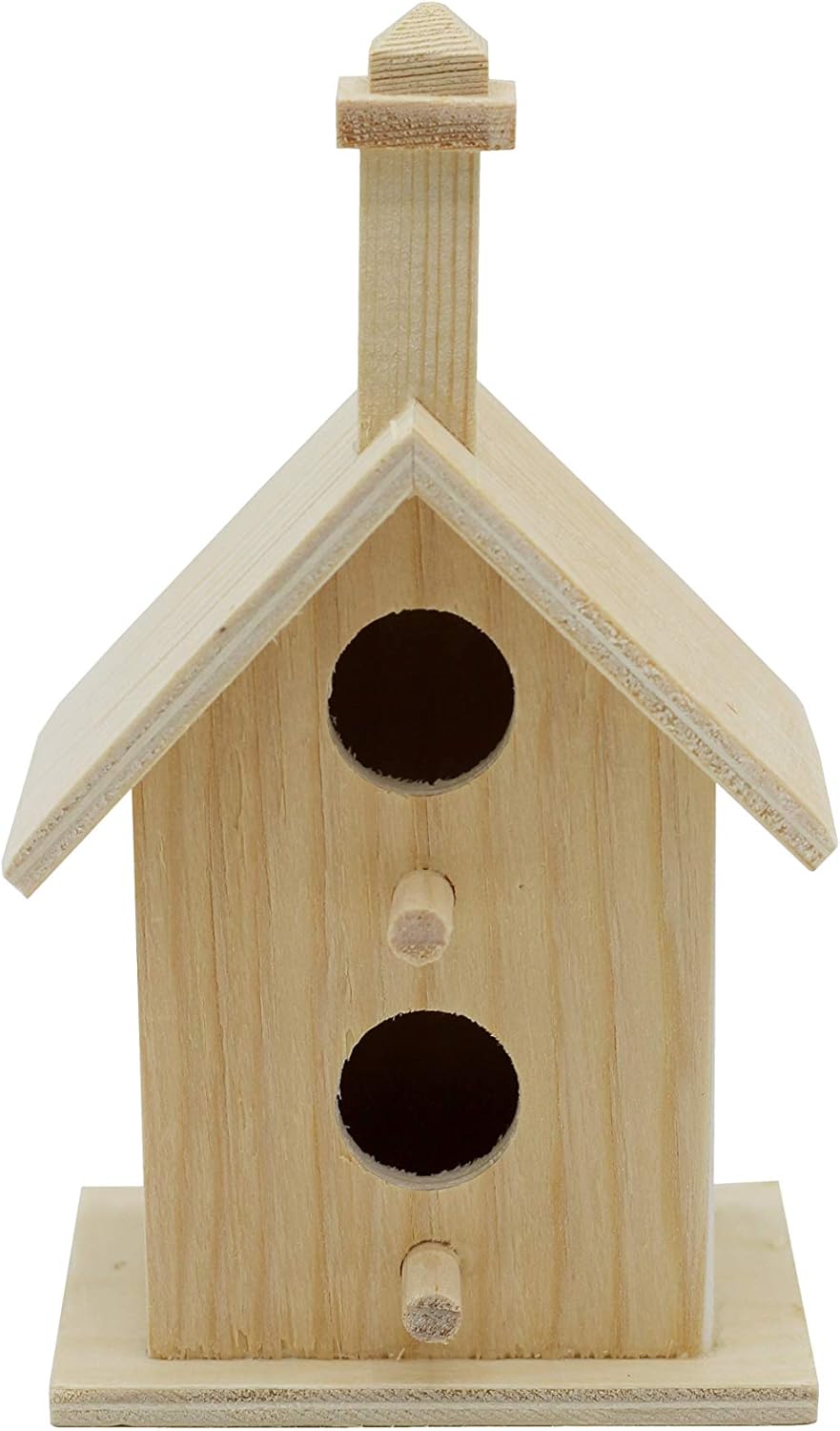 Creative Hobbies® Mini 4 Inch Tall Birdhouse - Set of 4 Styles, Small Unfinished Wood Ready to Paint or Decorate