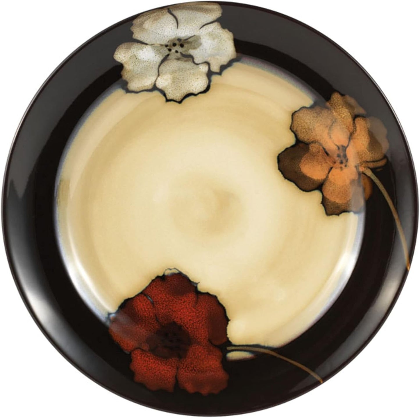 Pfaltzgraff Painted Poppies 16-Piece Dinnerware Set, Service for 4, Co