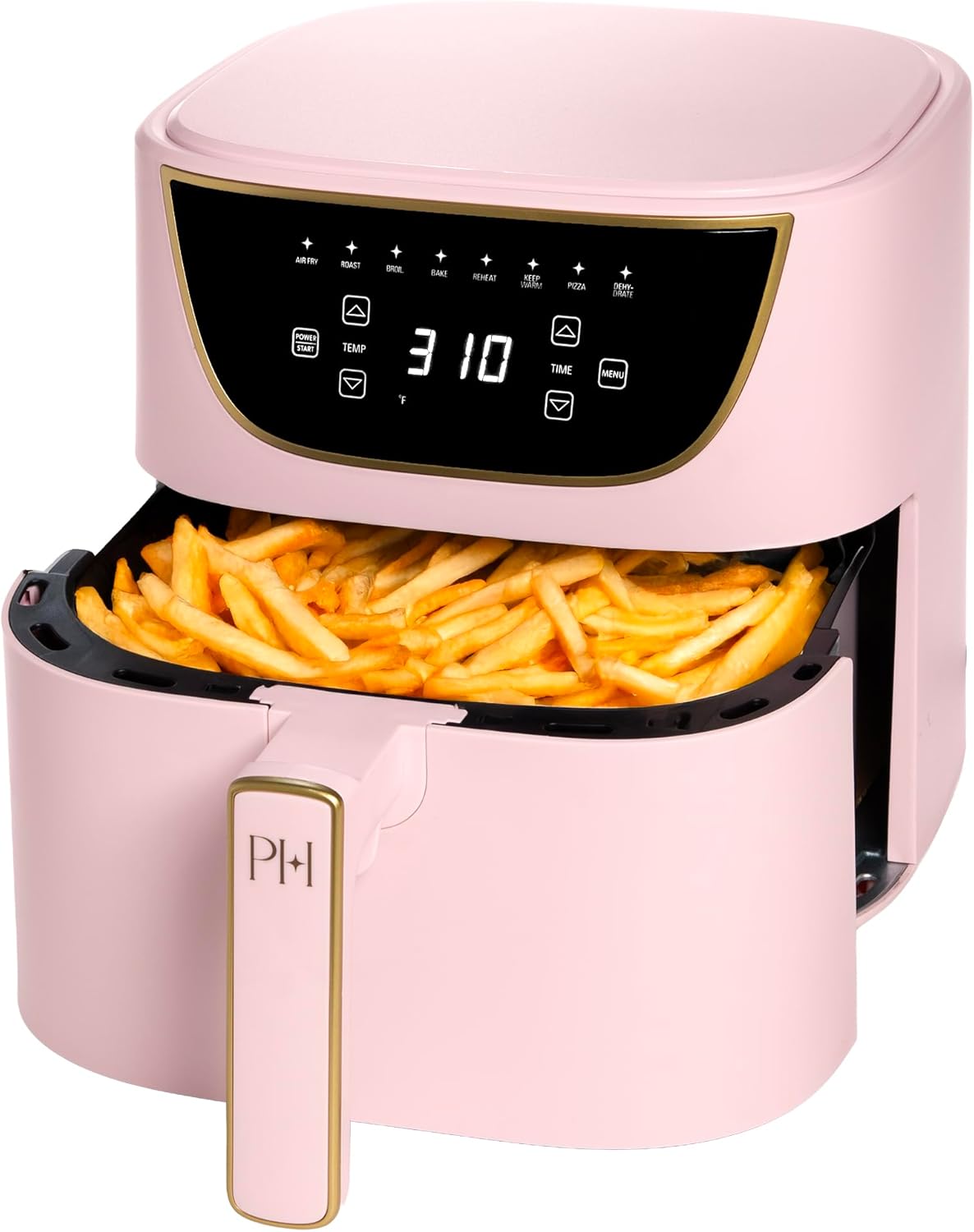 Paris Hilton Air Fryer, Large 6-Quart Capacity, Nonstick Made without 