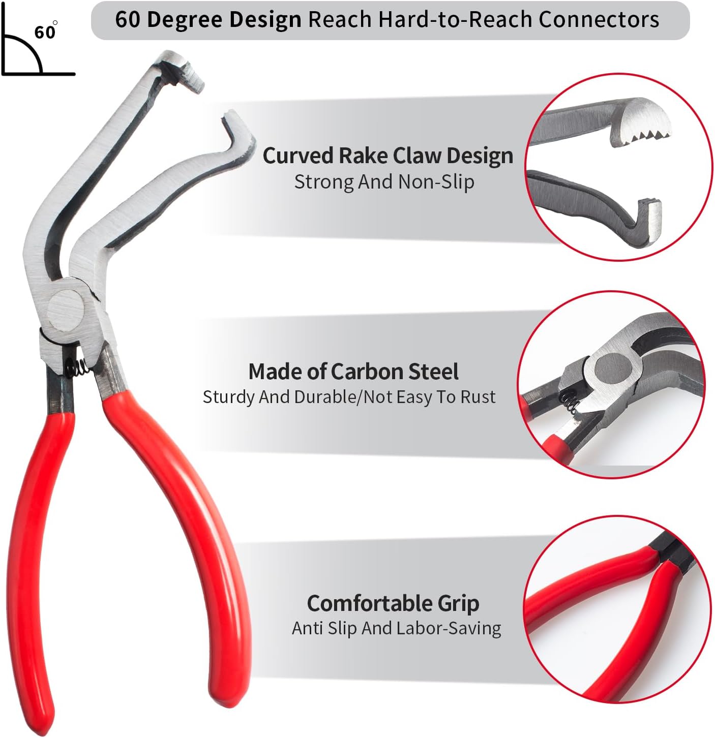 4 Pieces Electrical Disconnect Pliers for Cars, Automotive Electrical 