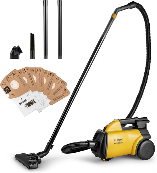 Eureka 3670M Canister Cleaner, Lightweight Powerful Vacuum for Carpets