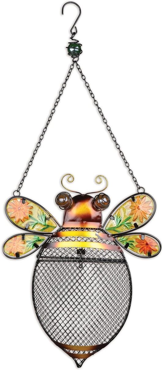 Sunset Vista Designs for The Birds Stained Glass Wire Mesh Birdfeeder,