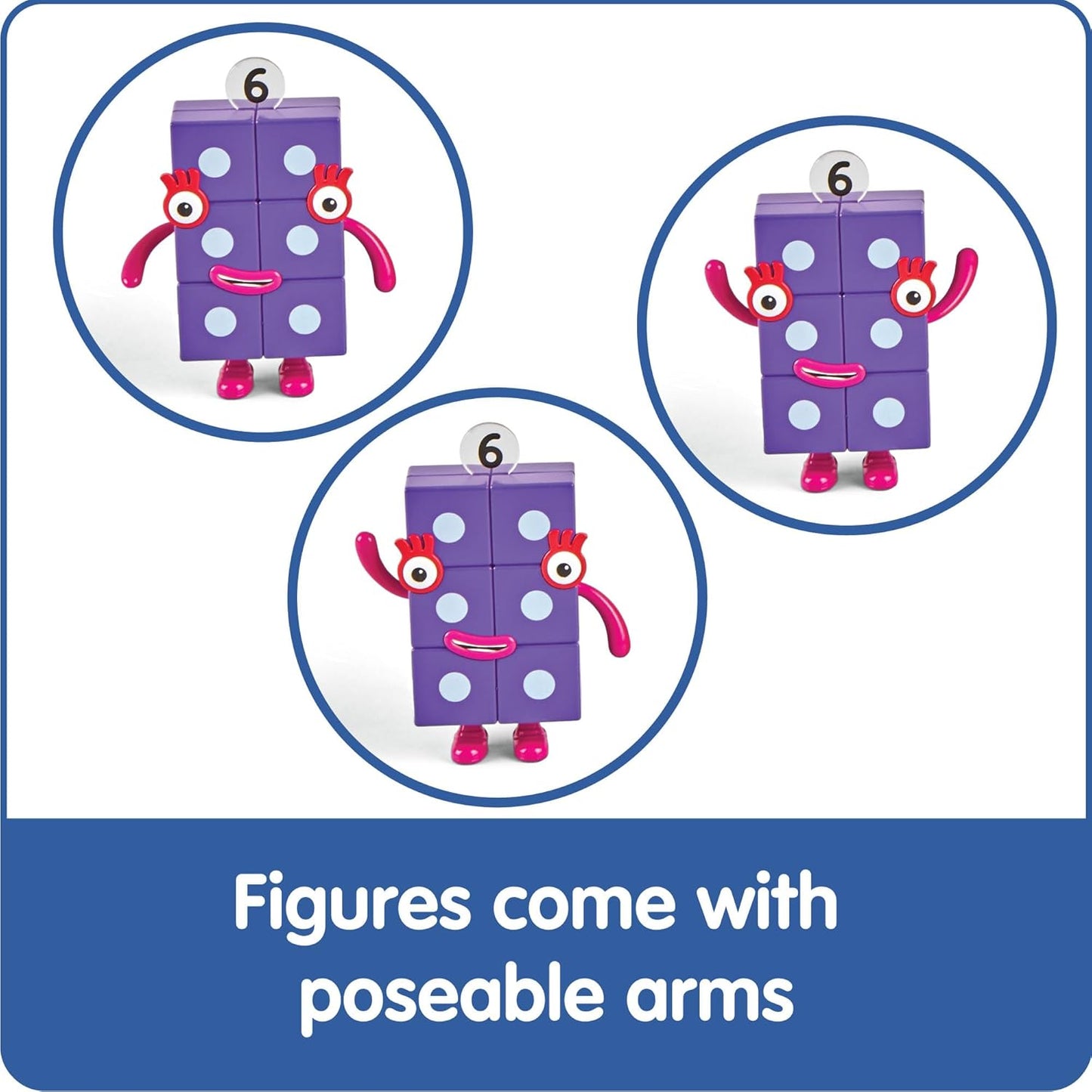 hand2mind Numberblocks Friends Six to Ten Figures – Official Licensed 
