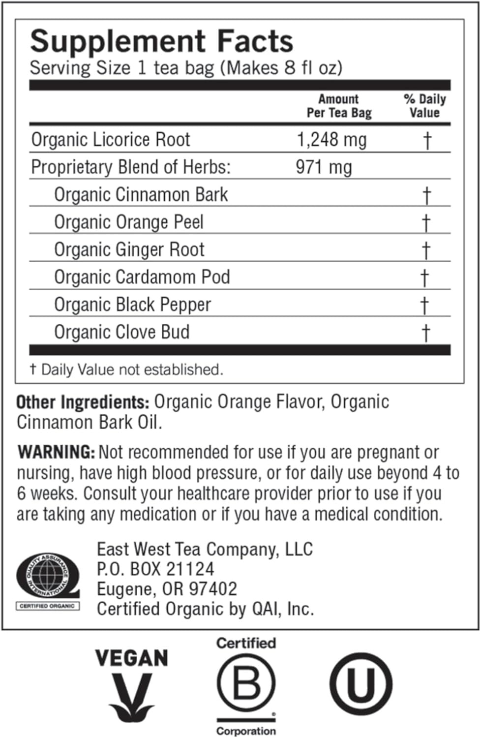 Yogi Tea, Egyptian Licorice, 16 Count, Packaging May Vary