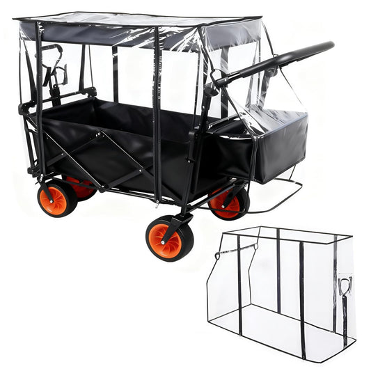 Wagon Rain Cover,Waterproof Sun Collapsible Cart Canopy Shade Wagons A