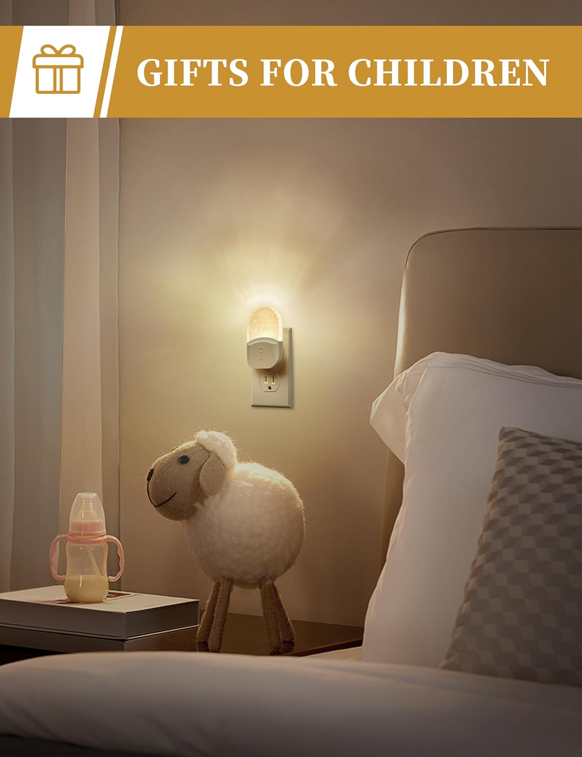 DORESshop LED Night Light, Baby Night Lights [2 Pack], Plug in Night L