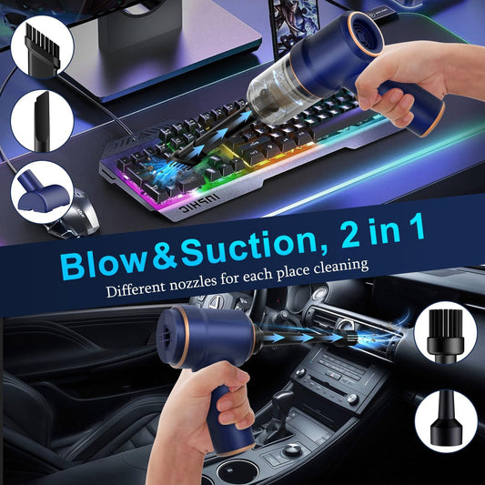 KMM Handheld Car Vacuum Cleaner, 9000Pa Vacuum Cleaner and Air Duster,