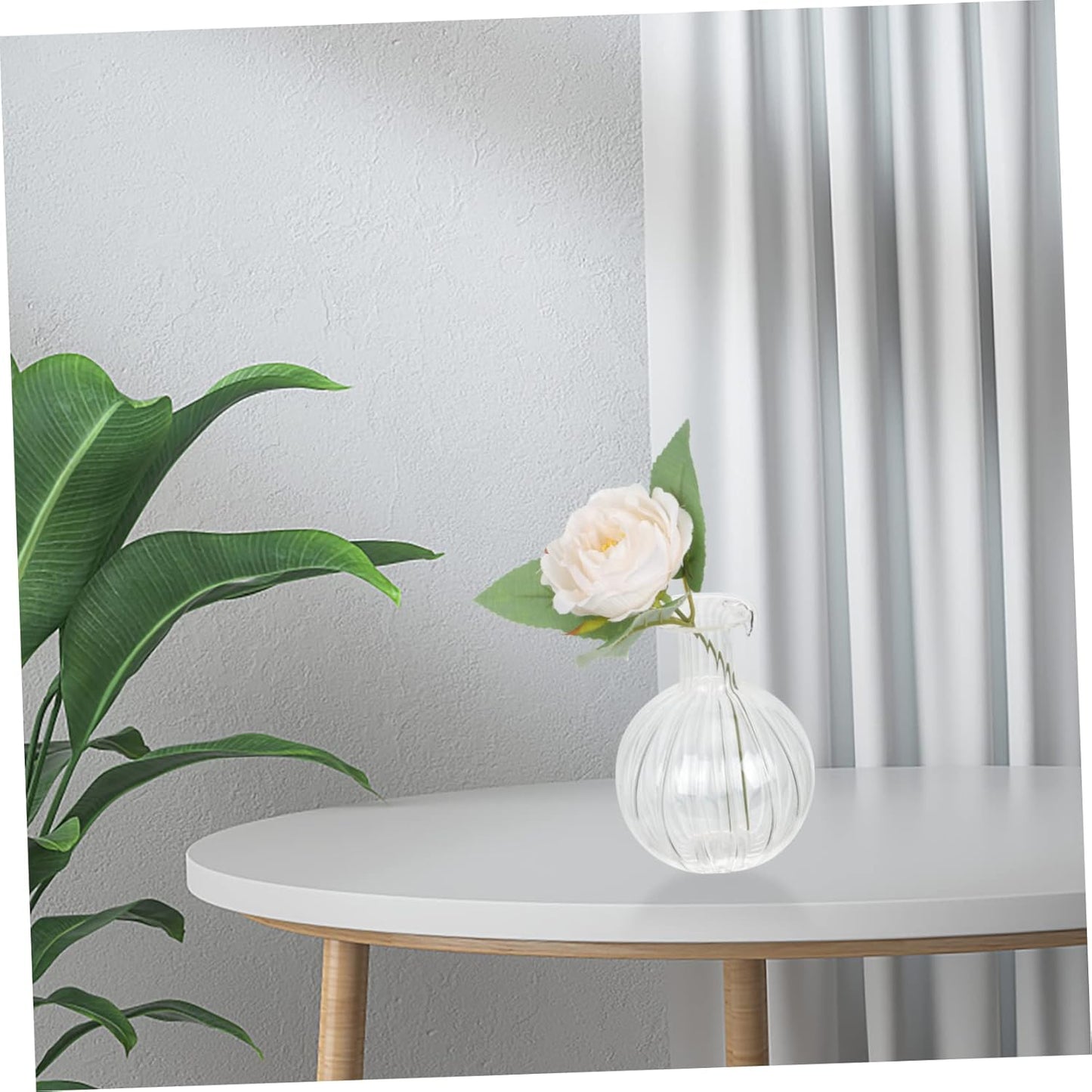 PRETYZOOM Large Glass Vase for Centerpieces Decorative Flower Pot Vase Fillers for Home Glass Planter