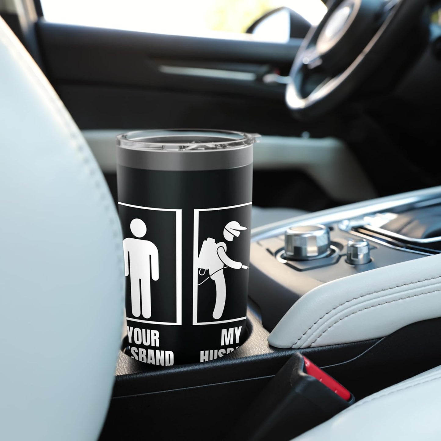 Pest Control Your Husband My Husband Wife Funny Exterminator Stainless Steel Insulated Tumbler