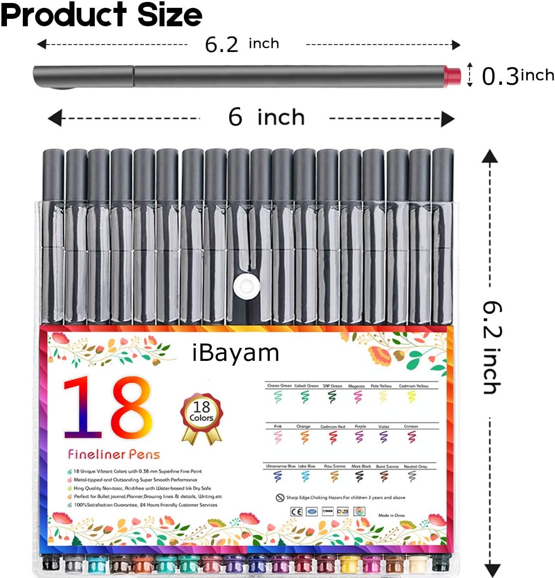 iBayam Journal Planner Pens Colored Pens, Office Supplies, Fine Point 
