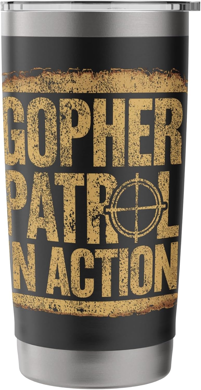 Pest Control Gopher Hunter Landscaper Gophers Stainless Steel Insulated Tumbler