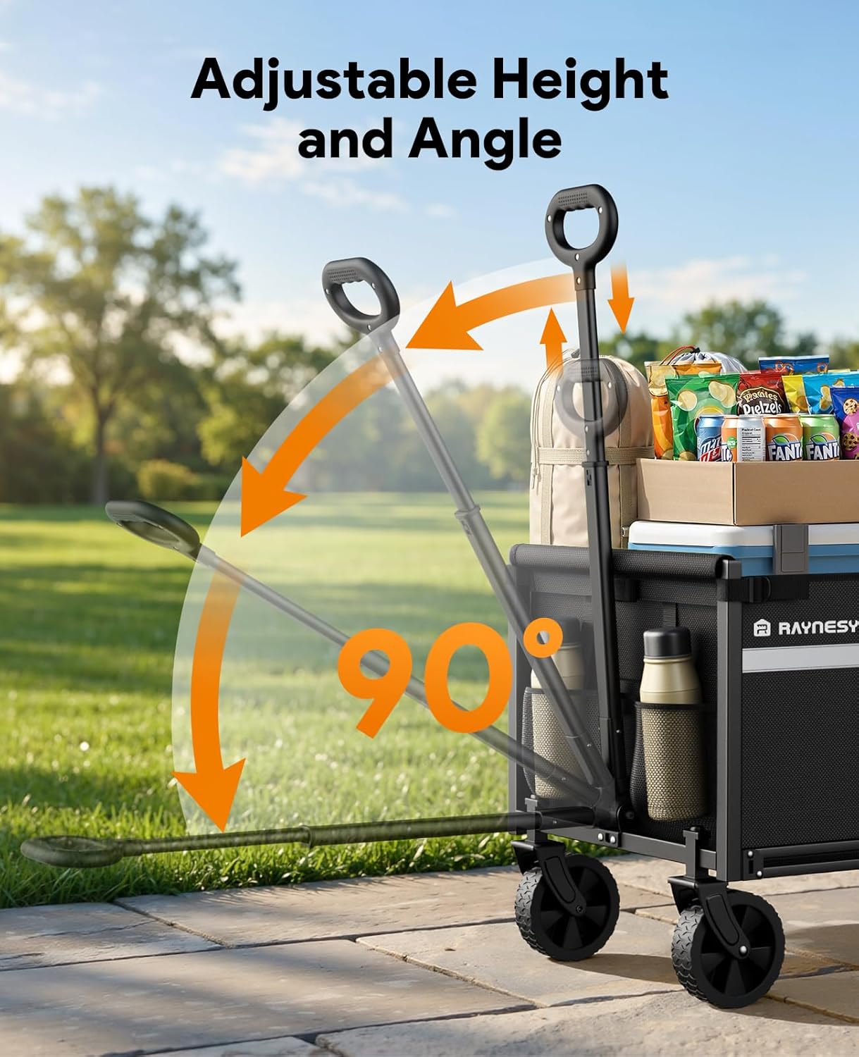 Wagons Carts Foldable, Collapsible Wagon Cart Foldable, 330LBS Heavy Duty Folding Wagon Carts with Wheels, Portable Utility Cart for Grocery Sports Garden Shopping Camping