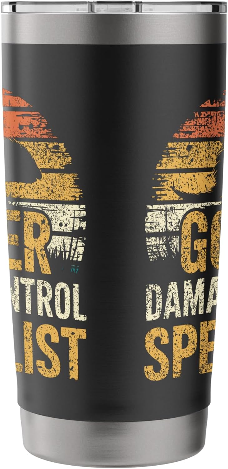 Landscaper Pest Control Professional Gopher Hunting Stainless Steel Insulated Tumbler