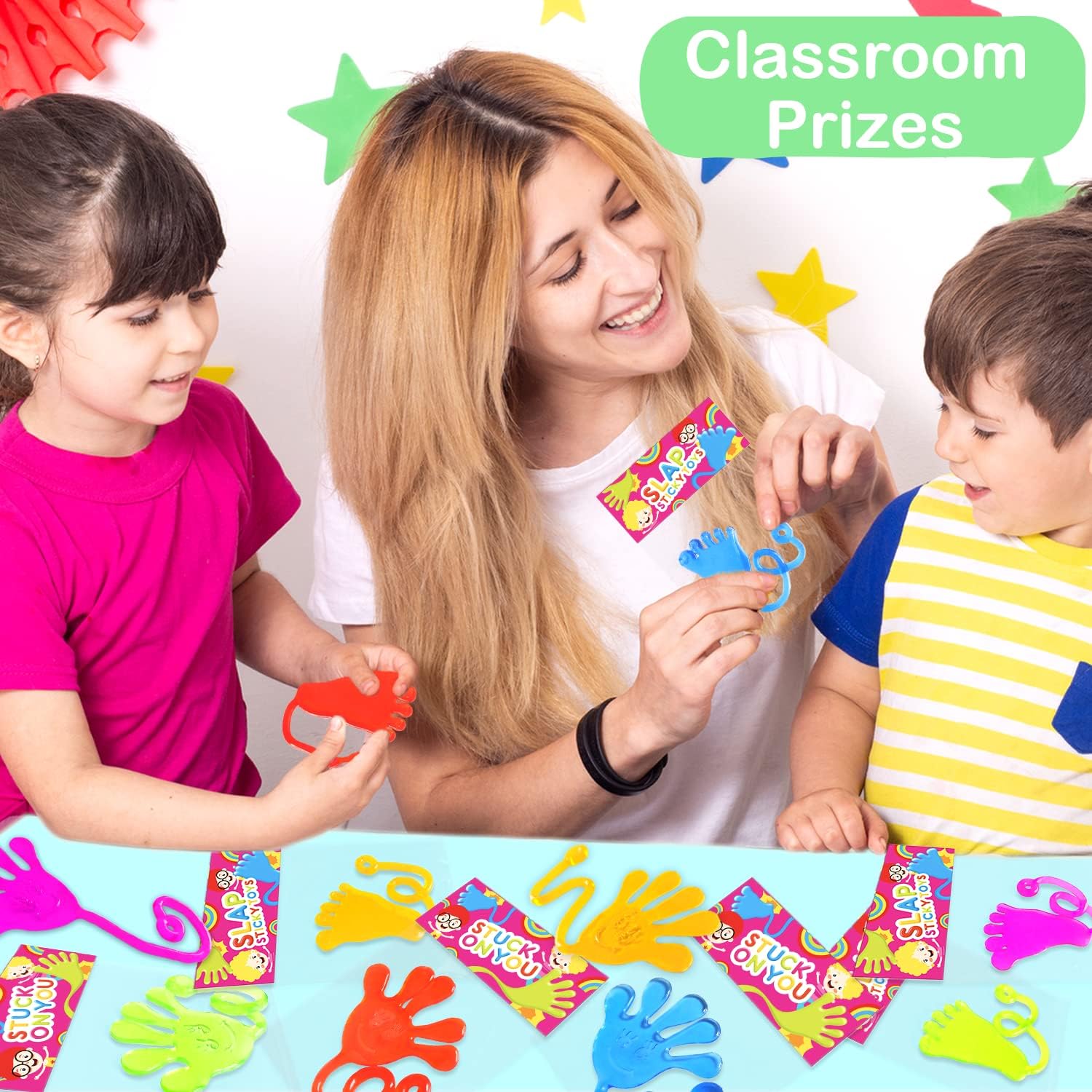 Easter Eggs Fillers for Toddlers,Large Sticky Hands Party Favors Suppl