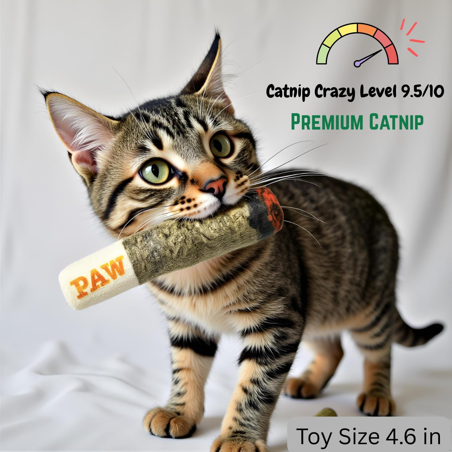 Nestpark Cat Doobie Catnip Cat Toy - Crinkle Kitten Kicker with Extra 