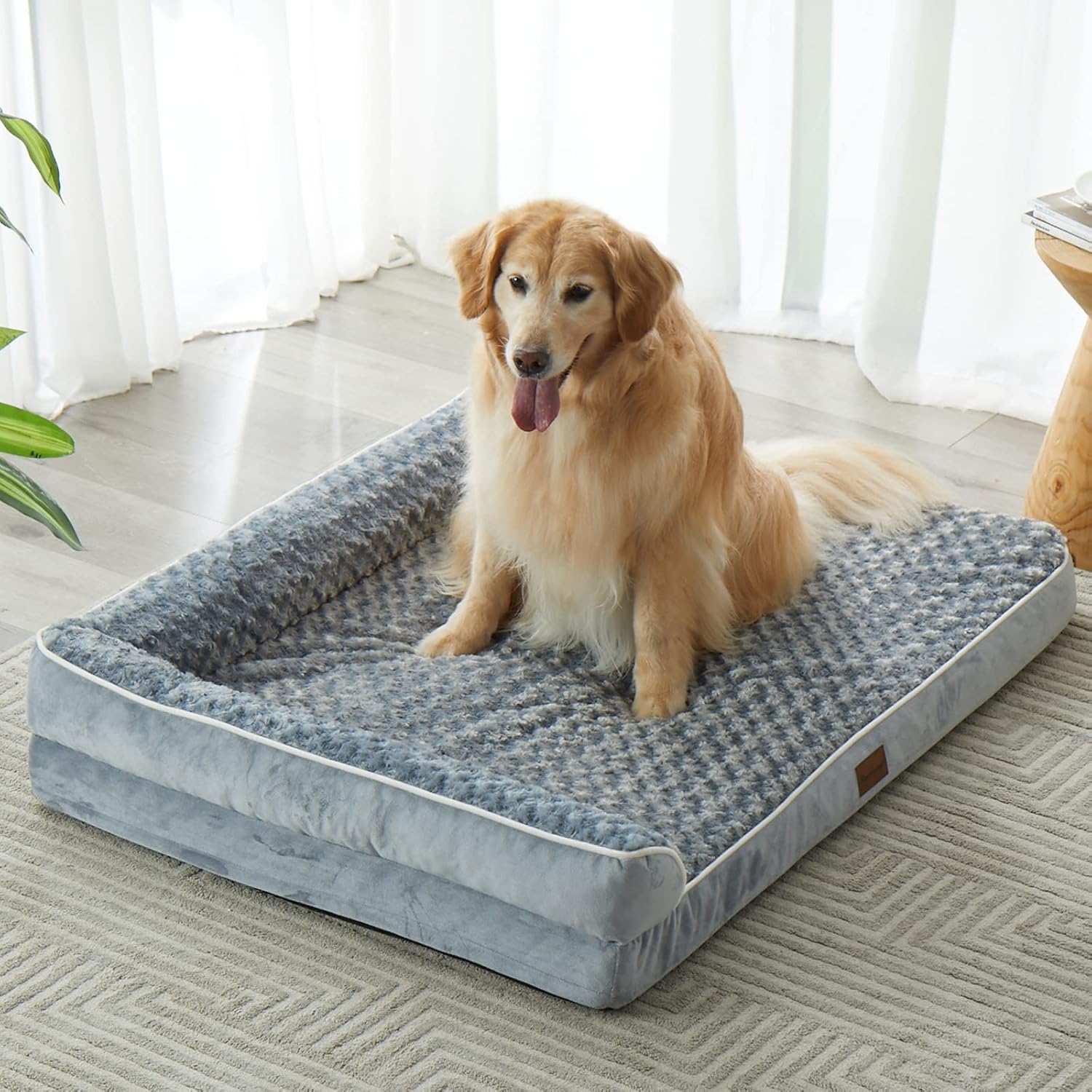 BFPETHOME Orthopedic Dog Bed for Large Dogs-Big Waterproof Sofa Dog Be