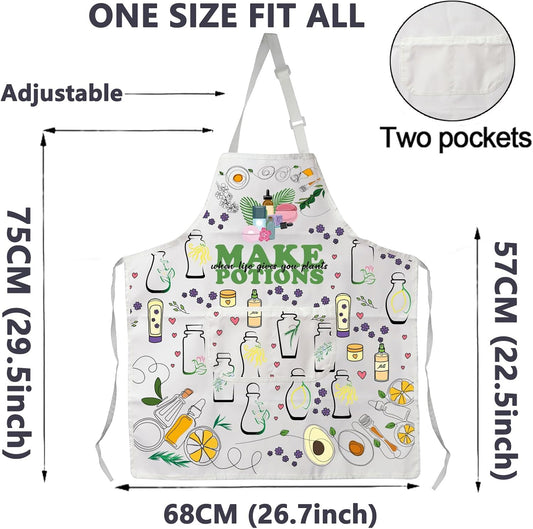 CMNIM Herb Apron with Pockets - Gardening Apron for Herb Lovers