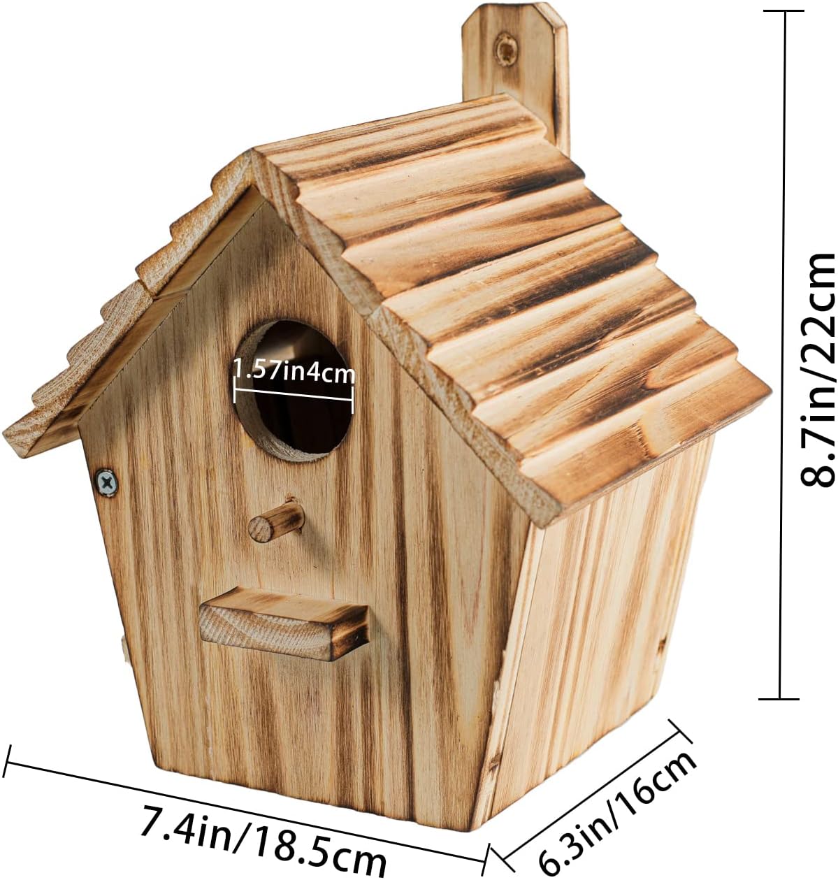 Bird House Bird Houses for Outside with Pole Wooden Bird House for Fin