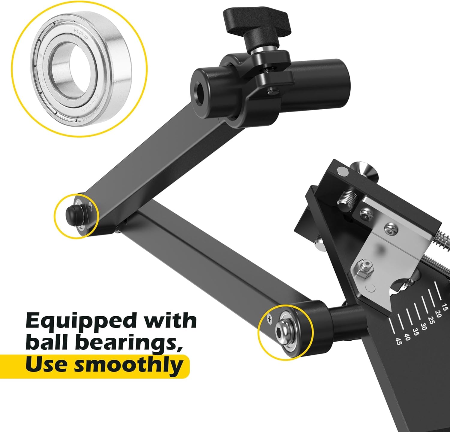 [Updated] Lawn Mower Blade Sharpener 15°-45° Adjustable Frame with Bal