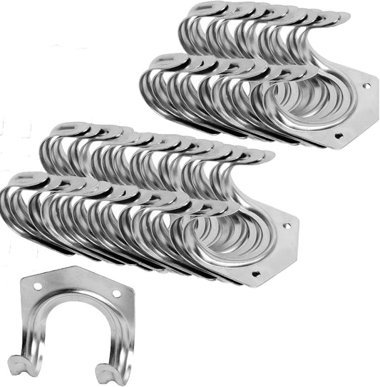 Universal Galvanized Metal Utility Storage Hooks for Garden Tools (Pack of 25)