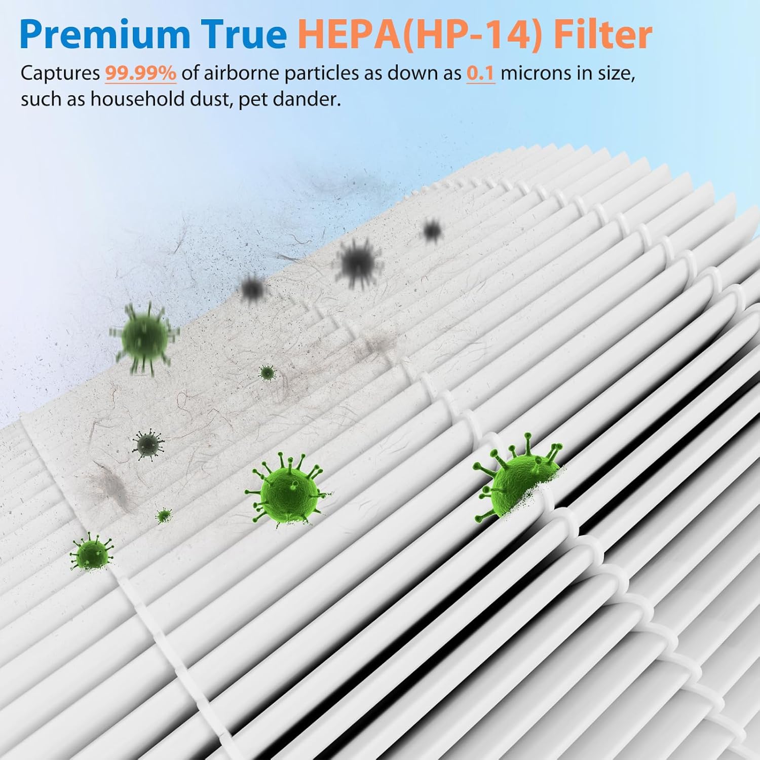 4 Pack 240 Replacement Filter Compatible with Puro 240 Air Puri-fier, 