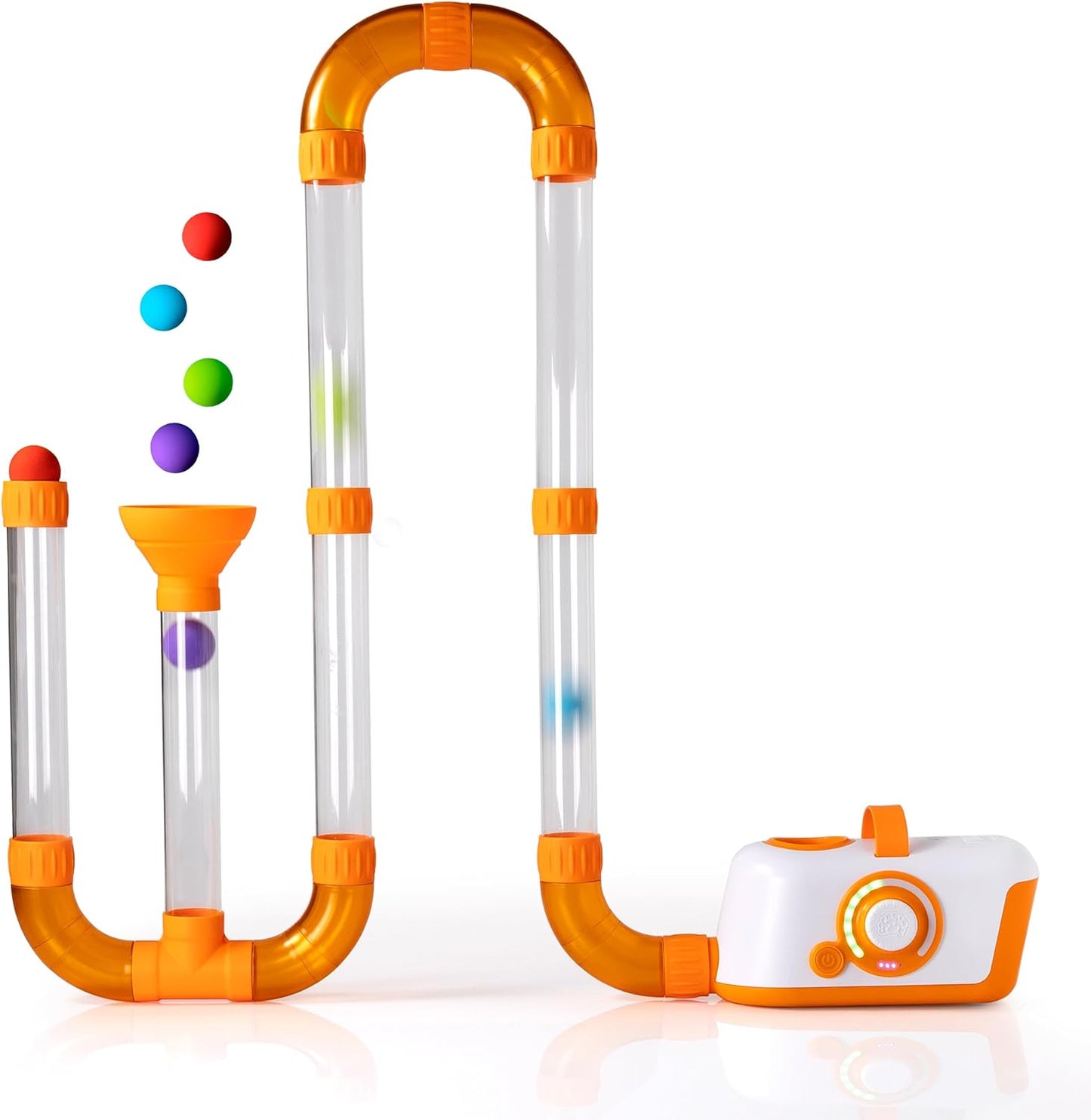 Fat Brain Toys The Original Air Toobz, Air-Powered STEM Building Toys 