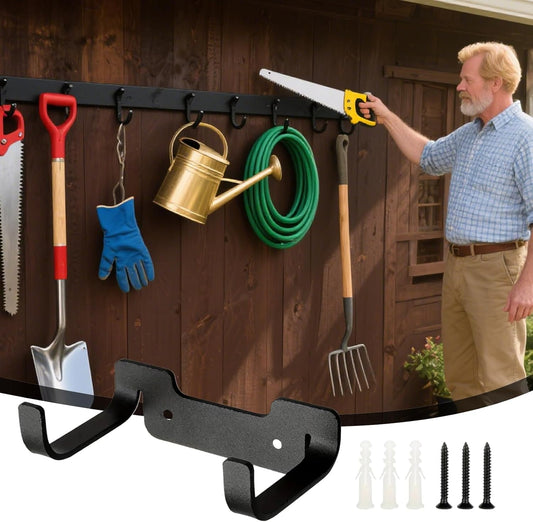 Garage Organizer Rack - Heavy Duty Utility Hooks,Garden Tools Organize